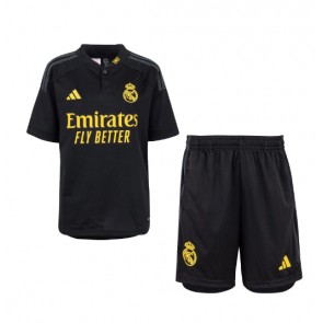 Real Madrid kläder Barn 2023-24 Tredje Tröja Kortärmad (+ korta byxor)